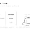 Surf Cap 1114 Size Guide Quick-dry Trail Hat