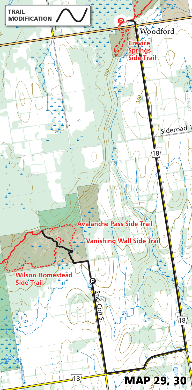 Map 30 - Sydenham - Woodford area reroute